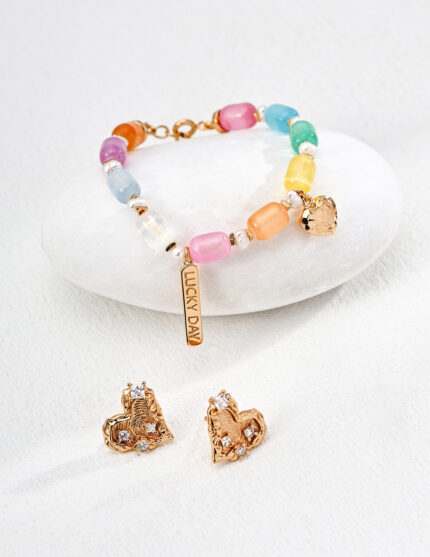 Dream Garden Colorful Barrel Bead Pearl Bracelet