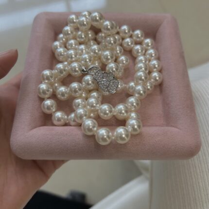 Austrian Swarovski Austrialite Zircon Pearl Chain