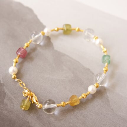 White Crystal Tourmaline Bracelet