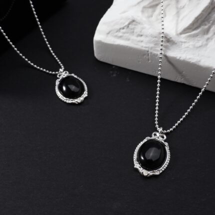 Magic Mirror Sterling Silver Pendant Necklace
